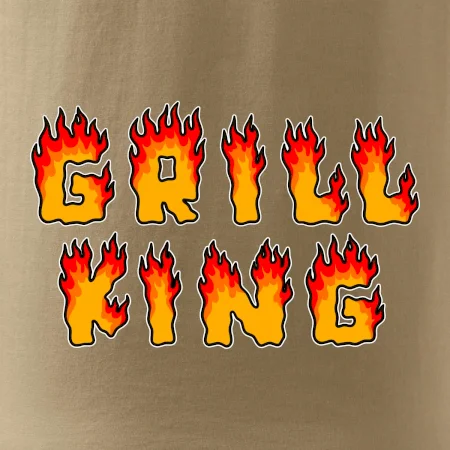 Grill King ohnivý nápis