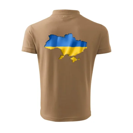 Ukrajina vlajka mapa