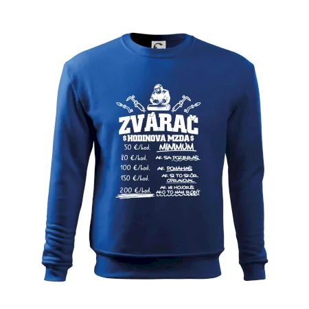 Hodinová mzda zvárač