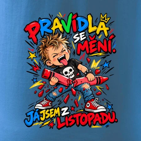 Pravidlá sa menia novembrový rebel so zlomenou pastelkou