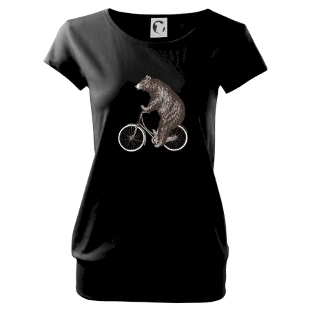 Medveď na bicykli