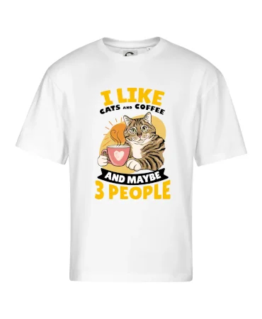 I like cats and coffee and maybe 3 people