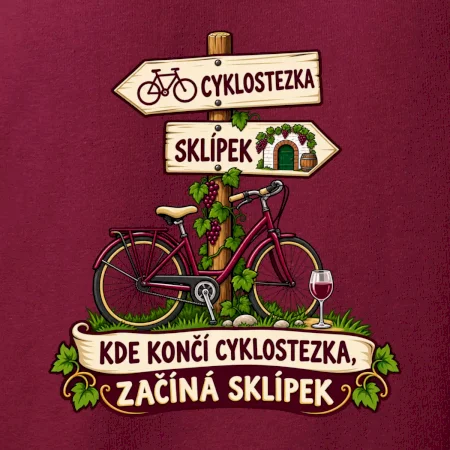 Kde končí cyklostezka, začíná sklípek