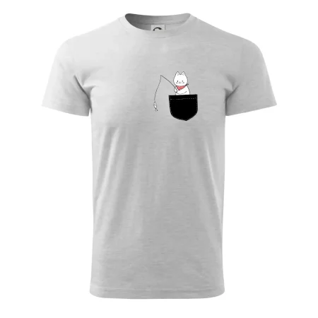 Mačka s rybou vo vrecku