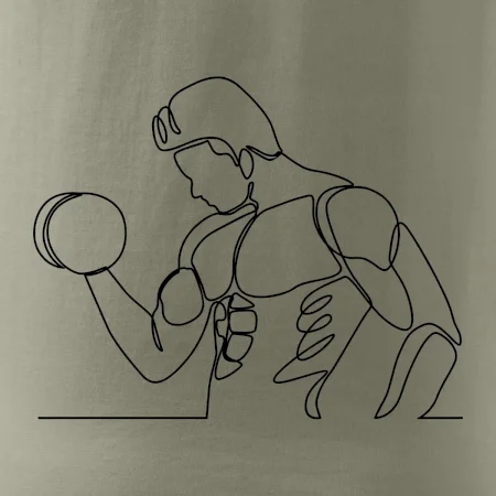 Fitness muž jedným ťahom