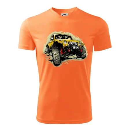 Žltý offroad s navijakom