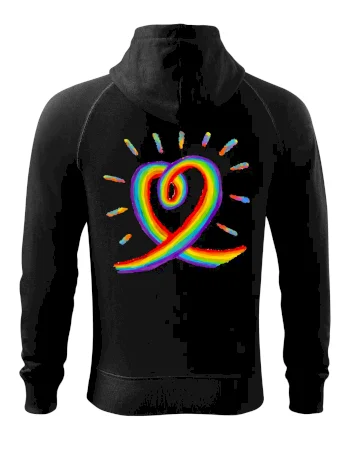 Srdce pride dúha kreslená