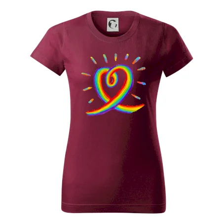 Srdce pride dúha kreslená