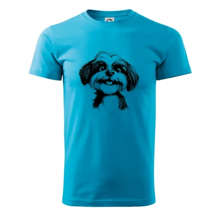 Lhasa apso karikatúra hlava