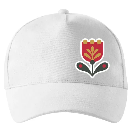 Folklór na prsníku tulipán