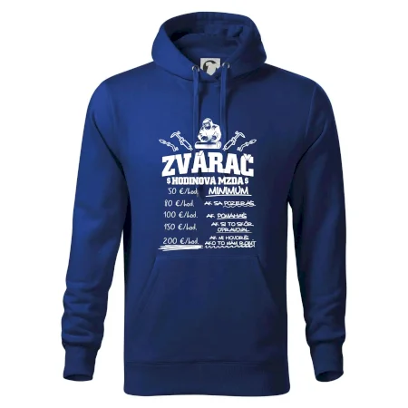 Hodinová mzda zvárač