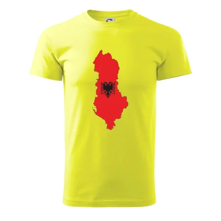 Albánsko mapa a znak