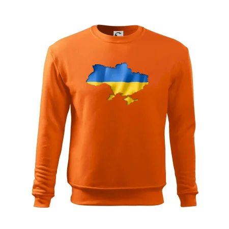 Ukrajina vlajka mapa