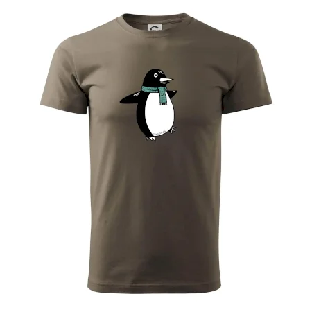 Tučniak so zeleným šálom