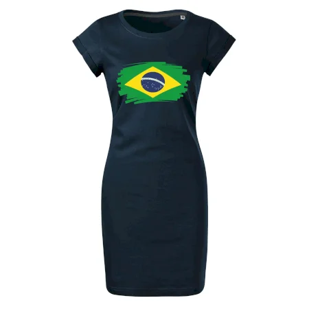 Brazília vlajka štetkou