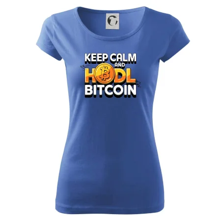3D nápis Keep Calm and HODL Bitcoin