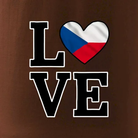 Love Česká vlajka