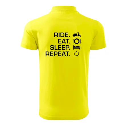 Ride Eat Sleep Repeat moto skúter