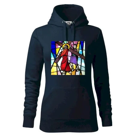 Vitráž - Ježiš a kríž