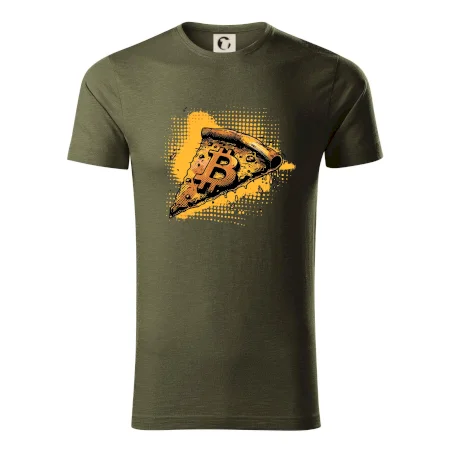 Bitcoin oranžová pizza