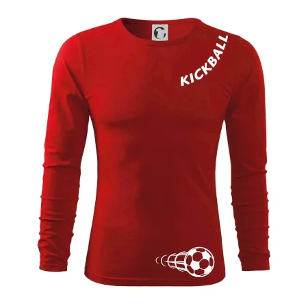 Kickball nápis šikmo