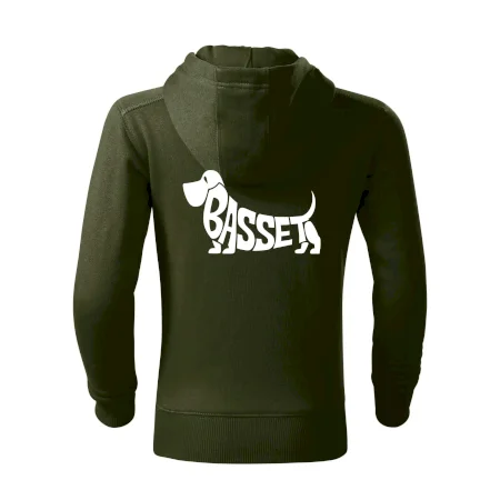Basset nápis v tele