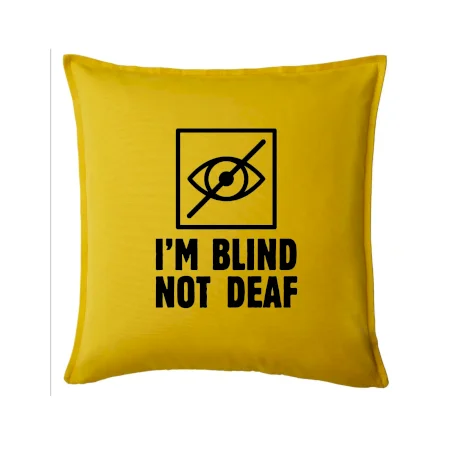 I'm blind not deaf