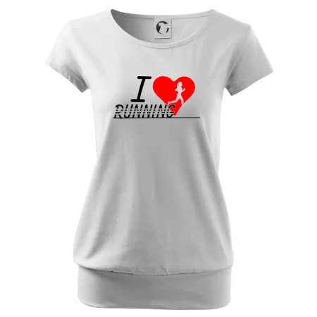 I love running dievča