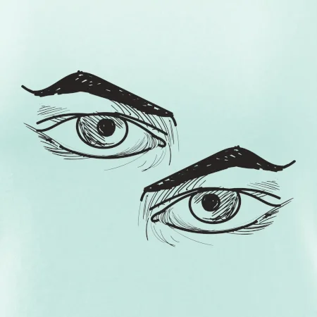 Párový motív - oko naštvané
