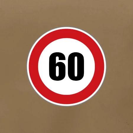 Dopravná značka - obmedzenie rýchlosti 60