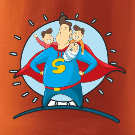 Táta superman - kluk, kluk a dítě
