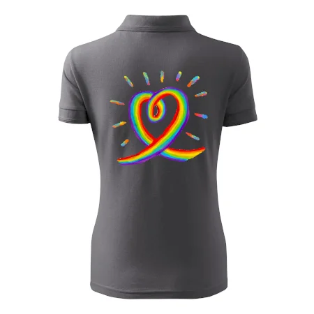 Srdce pride dúha kreslená