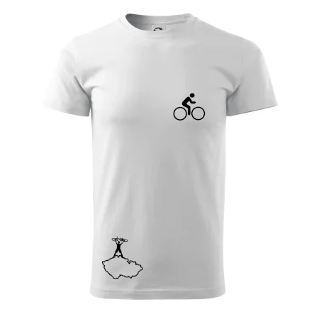 Mapa ČR + kolo na prsu