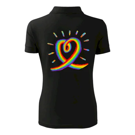 Srdce pride dúha kreslená