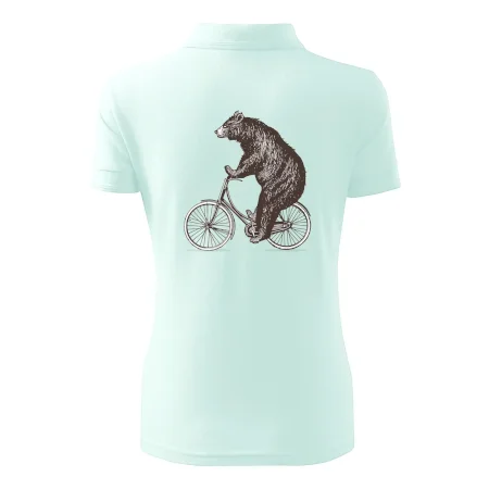 Medveď na bicykli