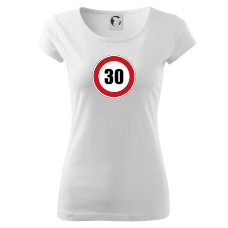 Dopravná značka - obmedzenie rýchlosti 30