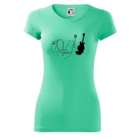 Mačka a gitara WC