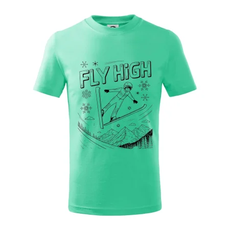 Čiernobiely skokan fly high