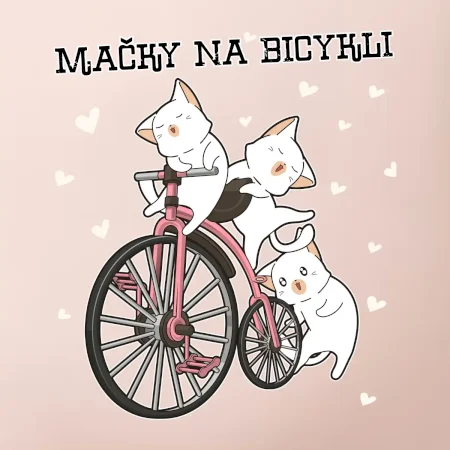 Mačky na bicykli