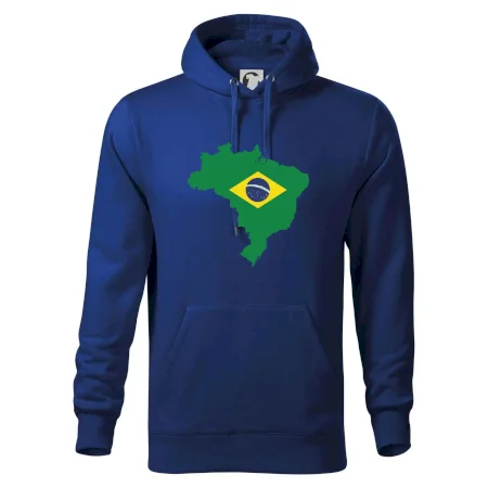 Brazília vlajka v mape
