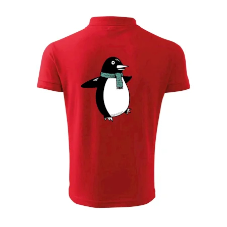 Tučniak so zeleným šálom