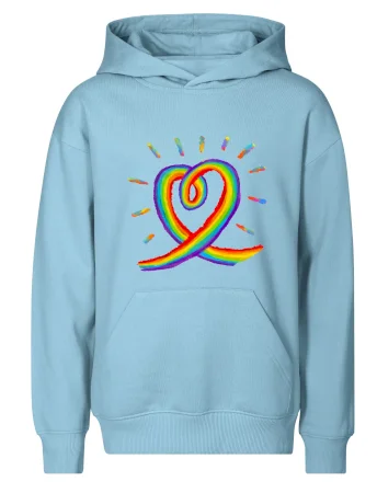 Srdce pride dúha kreslená