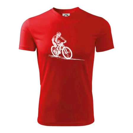 MTB kreslený cyklista