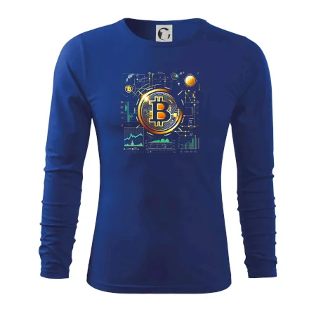 Bitcoin logo s grafmi