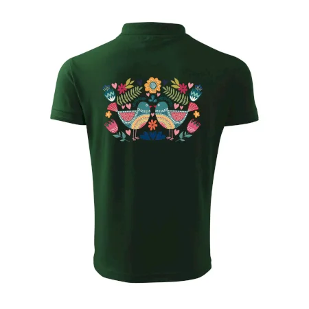 Folklór - dva farebné vtáčiky