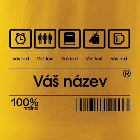 Čárový kód - Vlastní text