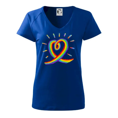 Srdce pride dúha kreslená