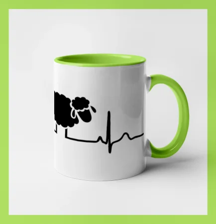 EKG čierna ovečka
