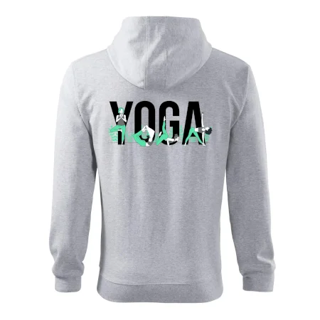 Yoga nápis farebný