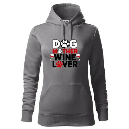 Dog mother wine lover